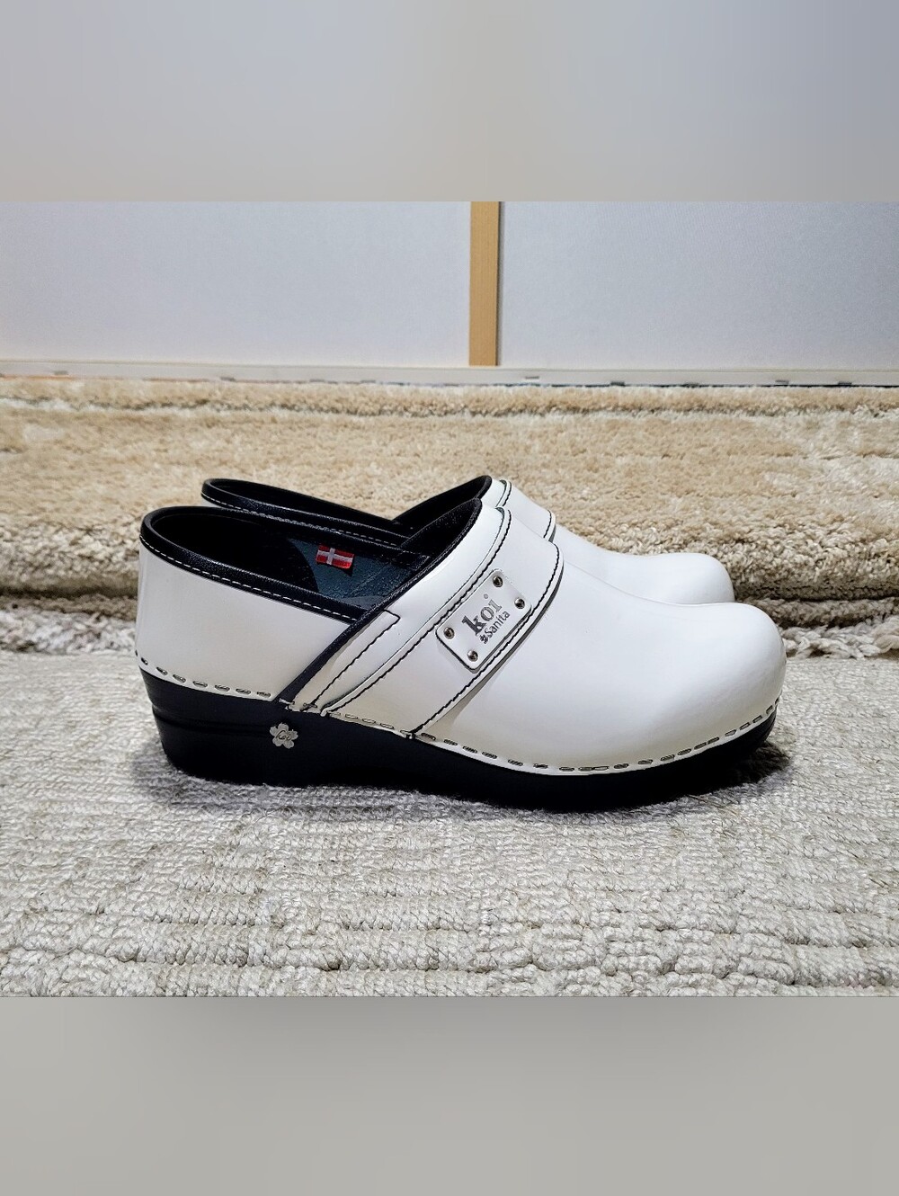 Koi by Sanita White Clogs in 39 (8-8.5 shoe size)